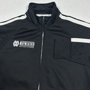 Mayweather Boxing + Fitness Men's Black Full-Zip Fleece Jacket Size Small